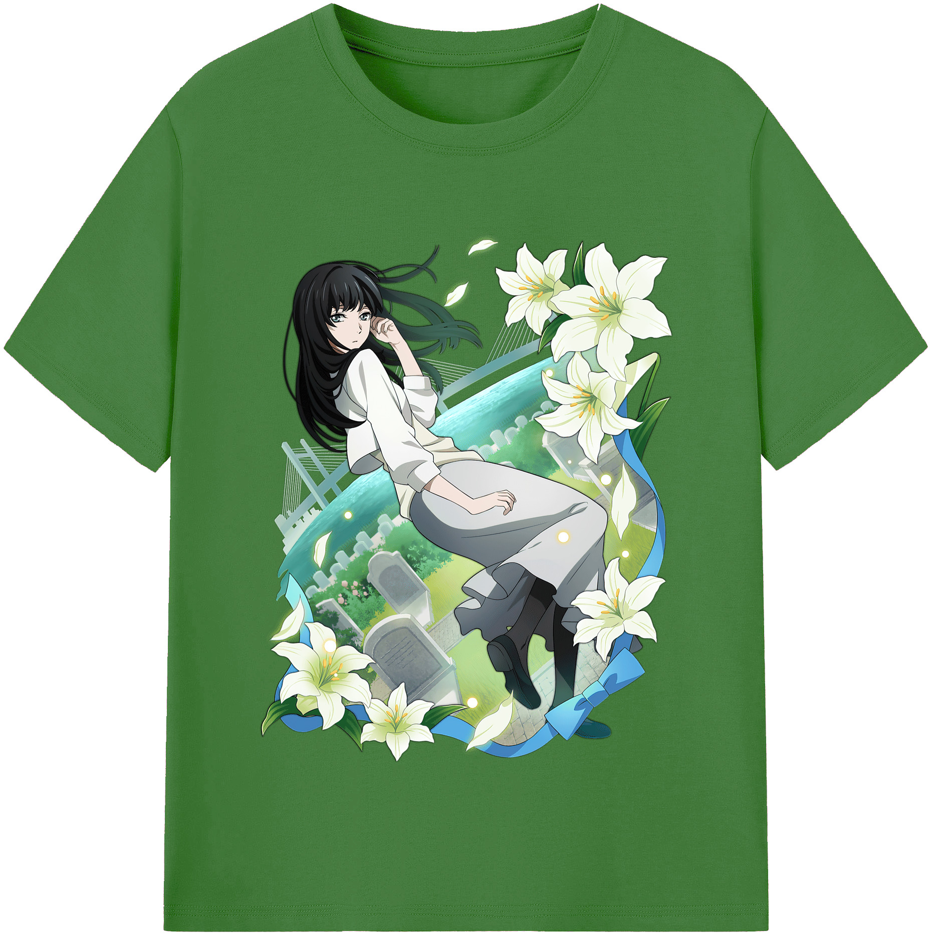 （画像用） 文豪ストレイドッグス Bungo Stray Dogs レディースカジュアルプリントTシャツ（綿100％）